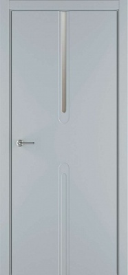 Межкомнатная дверь Логика LX413 Эмаль, RAL 7035, 600/700/800/900*2000 мм.